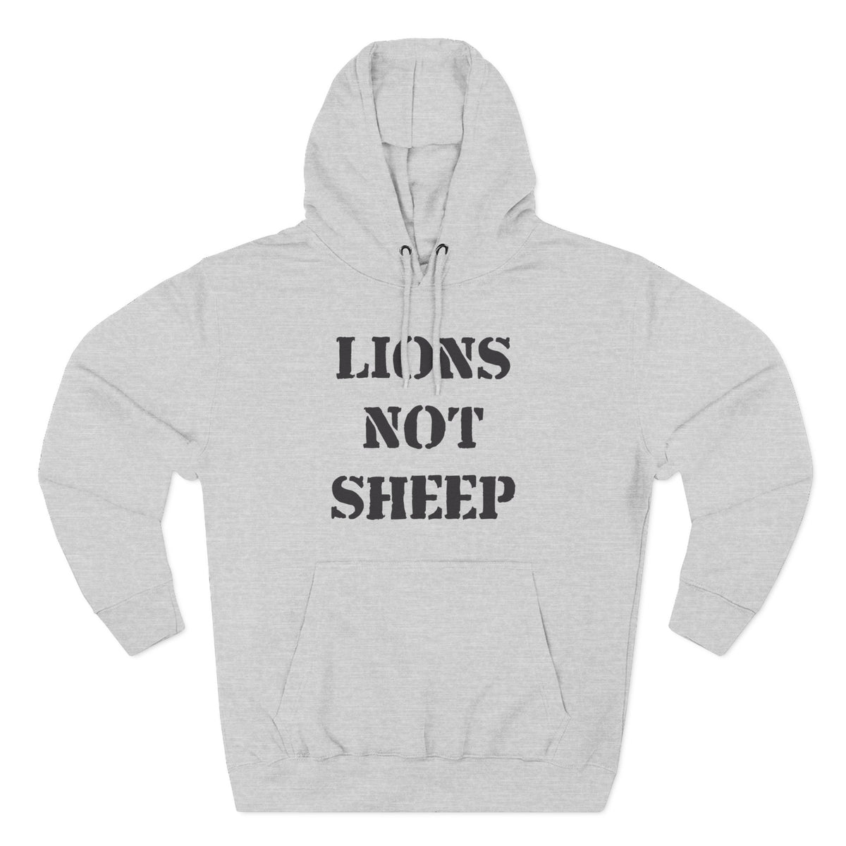 Lions Not Sheep &quot;OG&quot; Three-Panel Fleece Hoodie