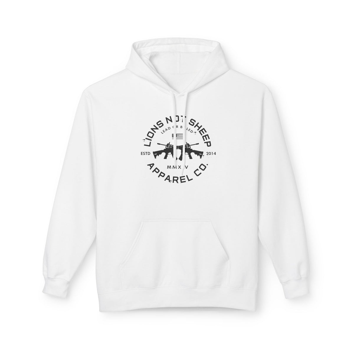Lions Not Sheep "Cross Guns" Softstyle Fleece Hoodie