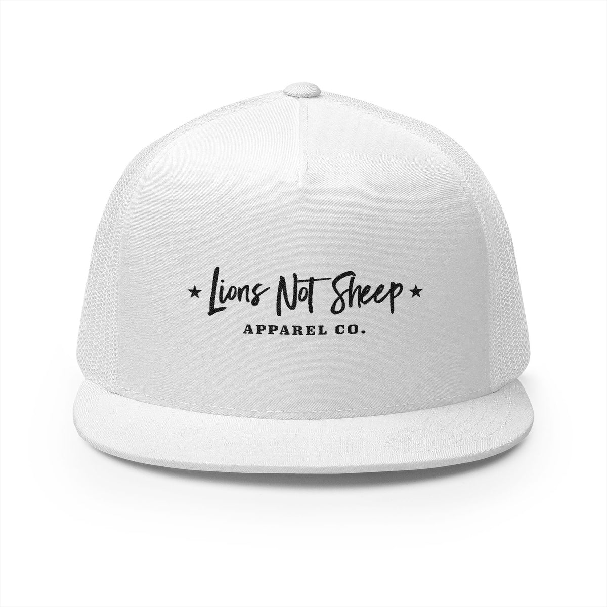 Lions Not Sheep &quot;Apparel Co.&quot; 5 Panel Trucker Hat - Light Version