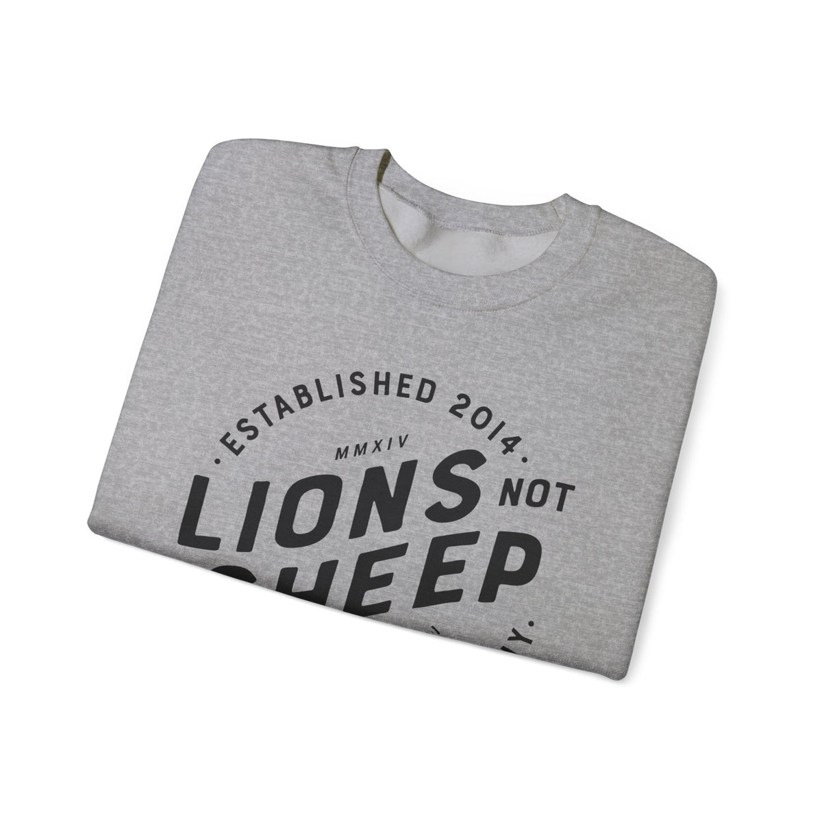 Lions Not Sheep "Vintage Skull" Unisex Crewneck Sweatshirt