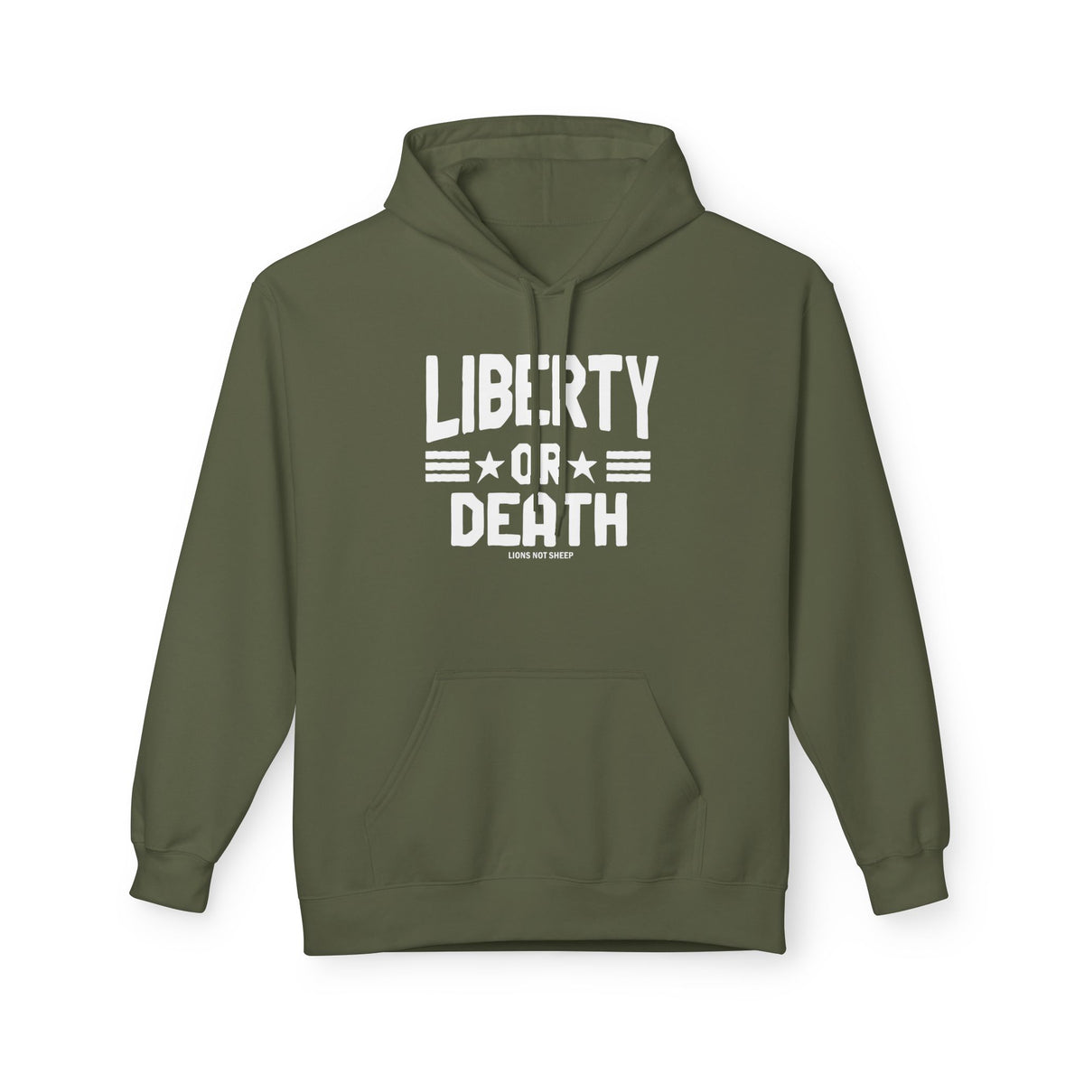 Lions Not Sheep "Liberty or Death" Softstyle Fleece Hoodie