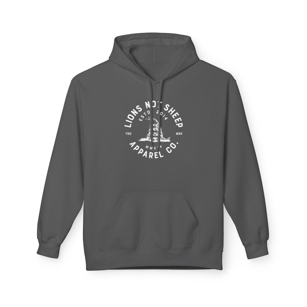 Lions Not Sheep "Don't Tread on Me" Softstyle Fleece Hoodie