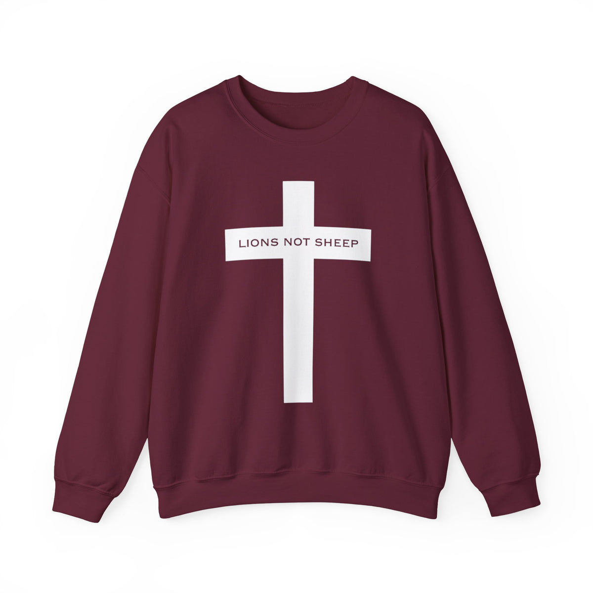 Lions Not Sheep "Cross" Unisex Crewneck Sweatshirt
