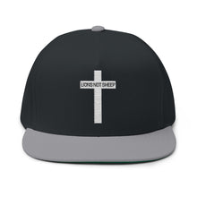 Lions Not Sheep "Cross" Flat Bill Hat - Dark Version Old