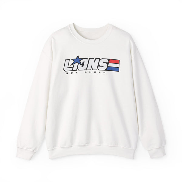 Lions Not Sheep "American Hero" Unisex Crewneck Sweatshirt