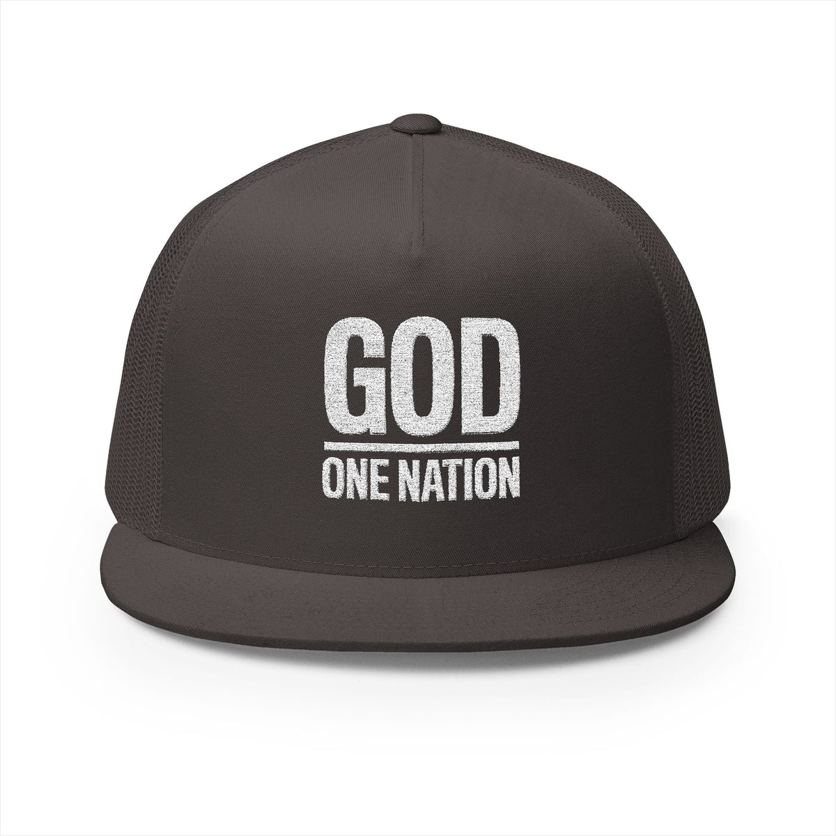 Lions Not Sheep &quot;God&#39;s Nation&quot; 5 Panel Trucker Hat - Dark Version
