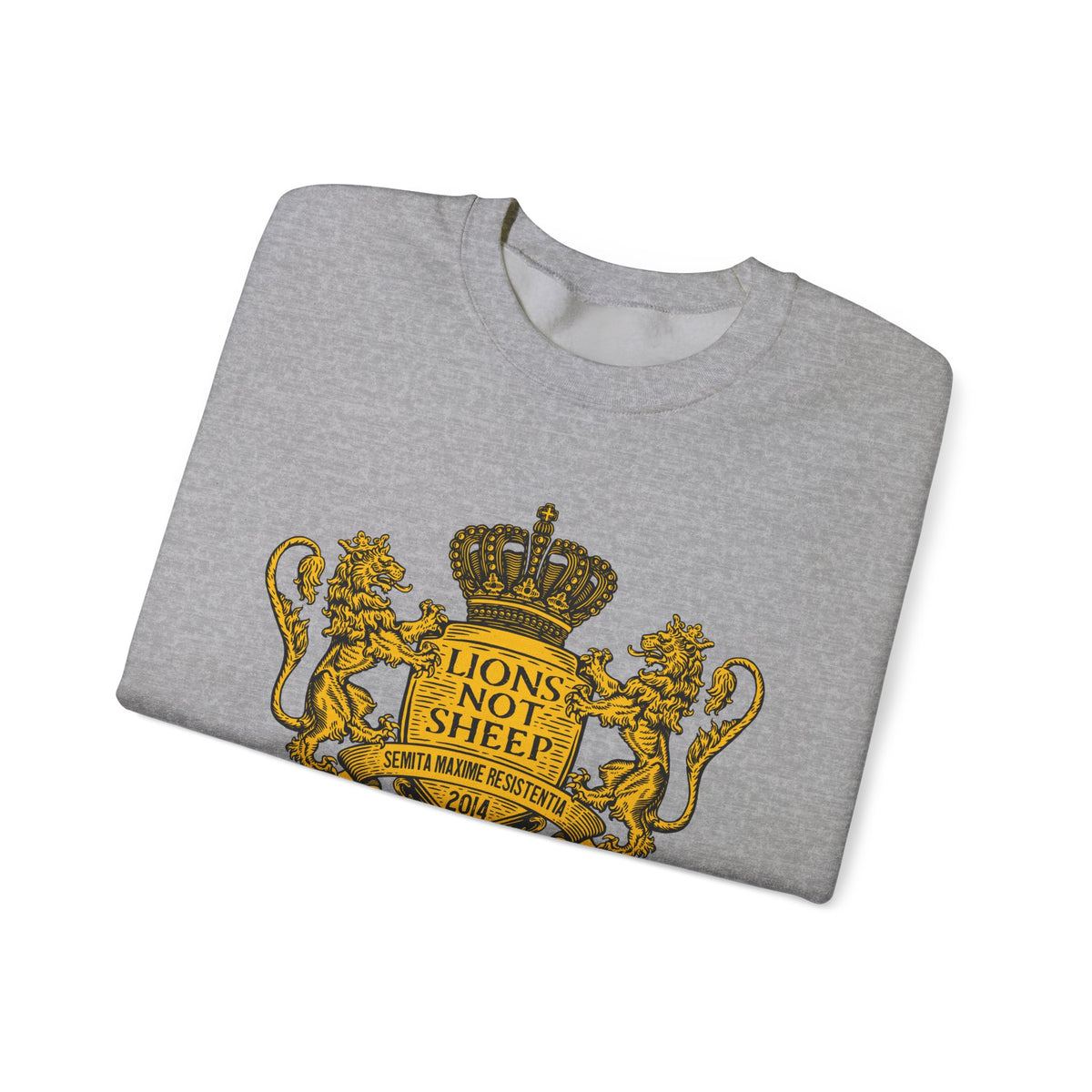 Lions Not Sheep "Coat of Arms" Unisex Crewneck Sweatshirt