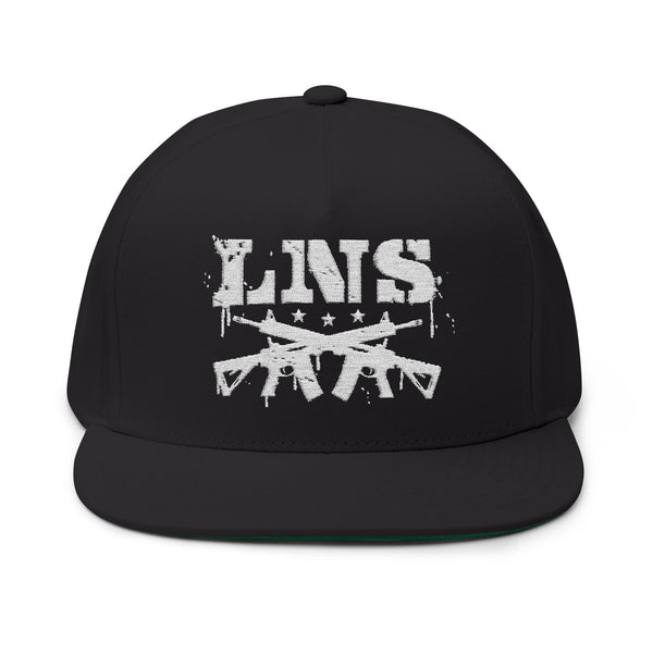 Lions Not Sheep "AR-15" Flat Bill Hat - Dark Version Old