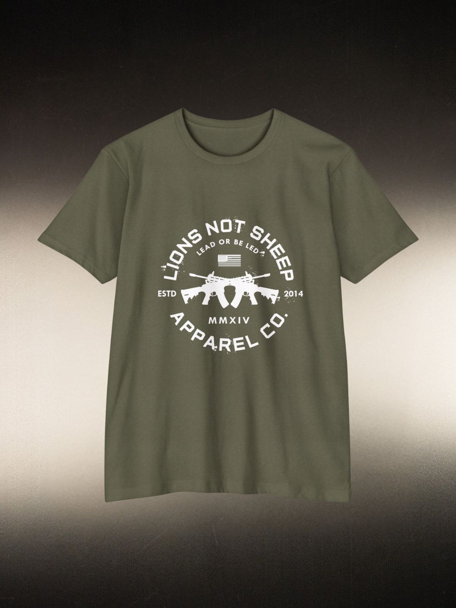 Lions Not Sheep “Cross Guns” Tee