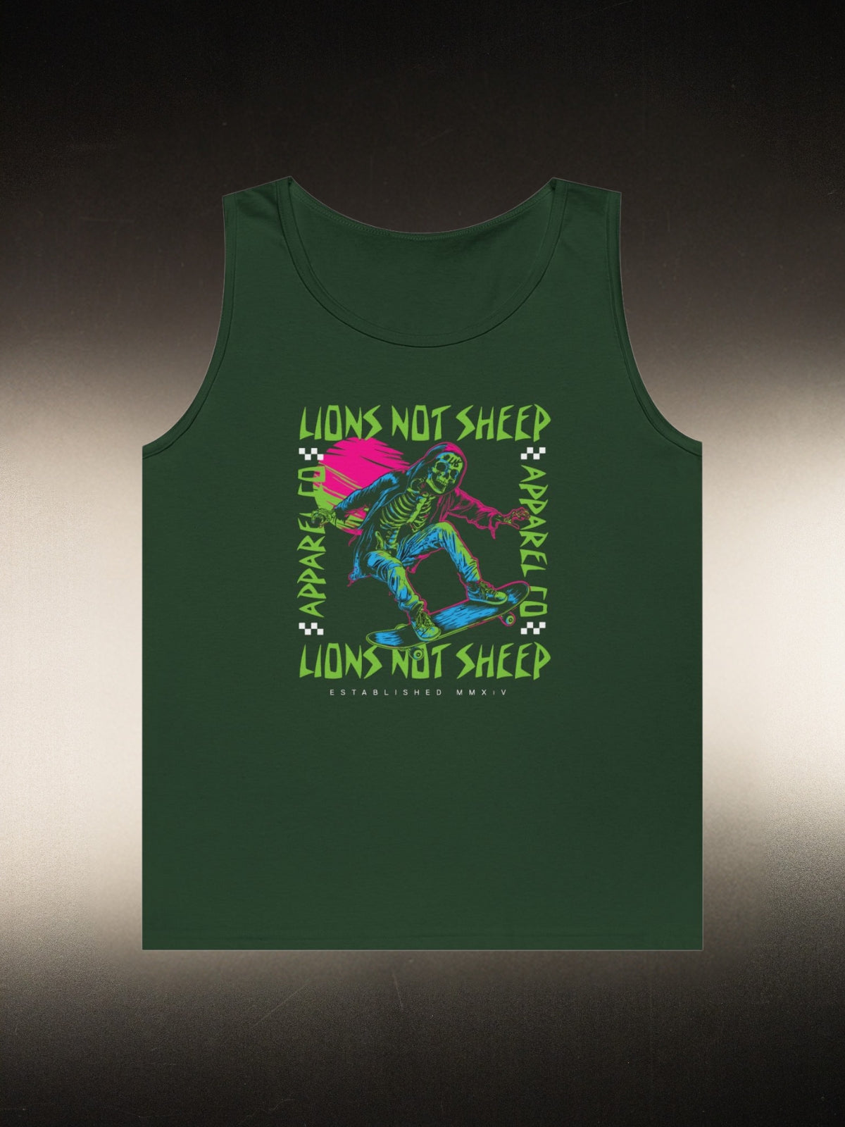 Lions Not Sheep &quot;Skeleton Skate&quot; Tank
