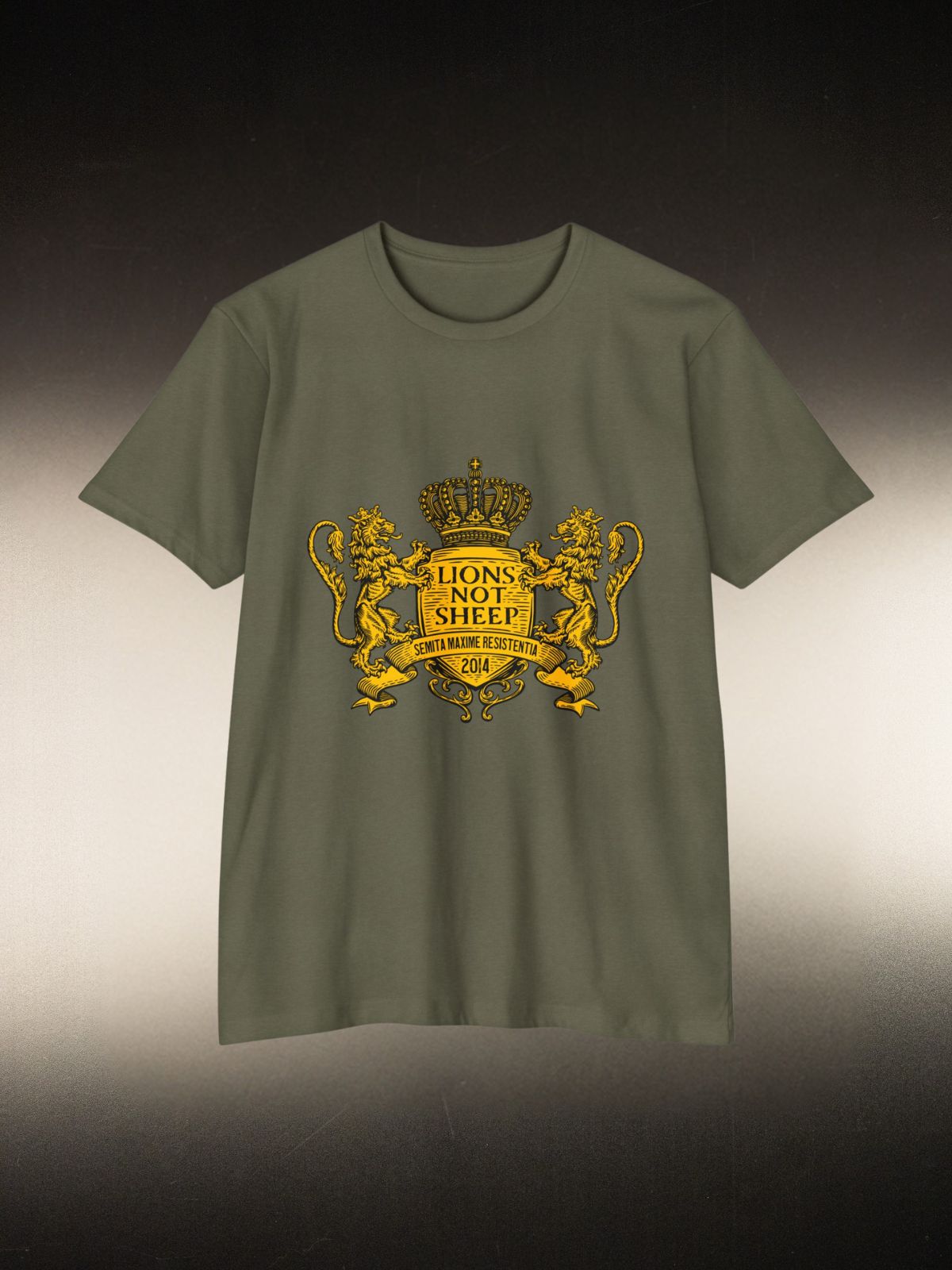 Lions Not Sheep “Coat of Arms” Tee