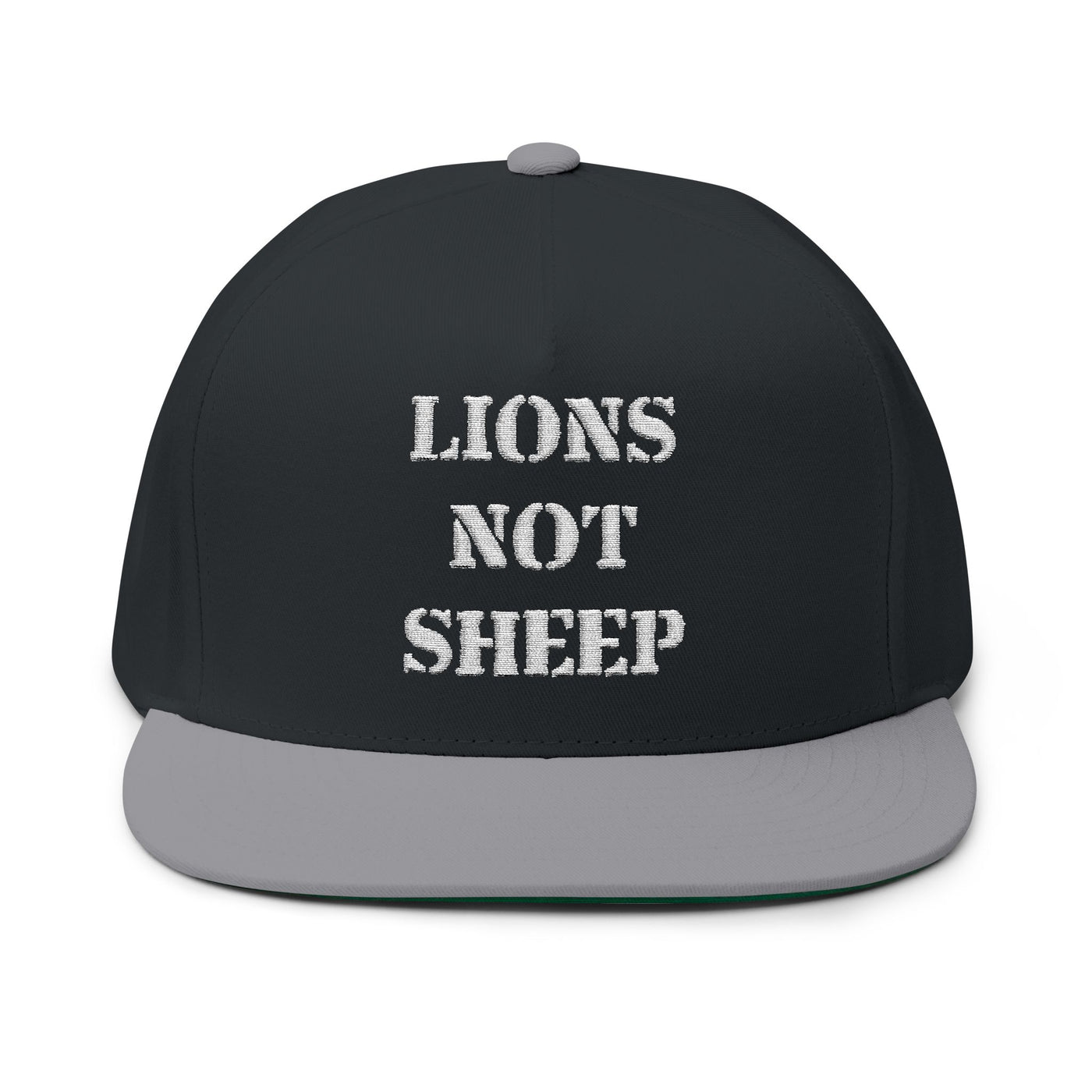 Lions Not Sheep "OG" Flat Bill Hat - Dark Version Old