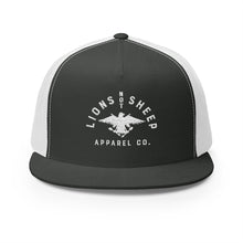 Lions Not Sheep "Vintage Eagle" 5 Panel Trucker Hat - Dark Version Old