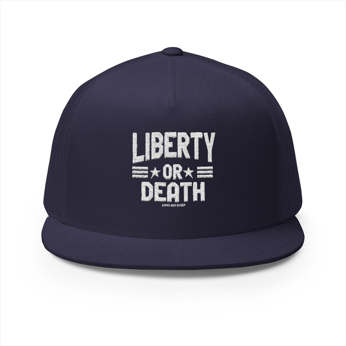 Lions Not Sheep &quot;Liberty or Death&quot; 5 Panel Trucker Hat - Dark Version