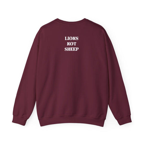 Lions Not Sheep "Don't Tread on Me" Unisex Crewneck Sweatshirt