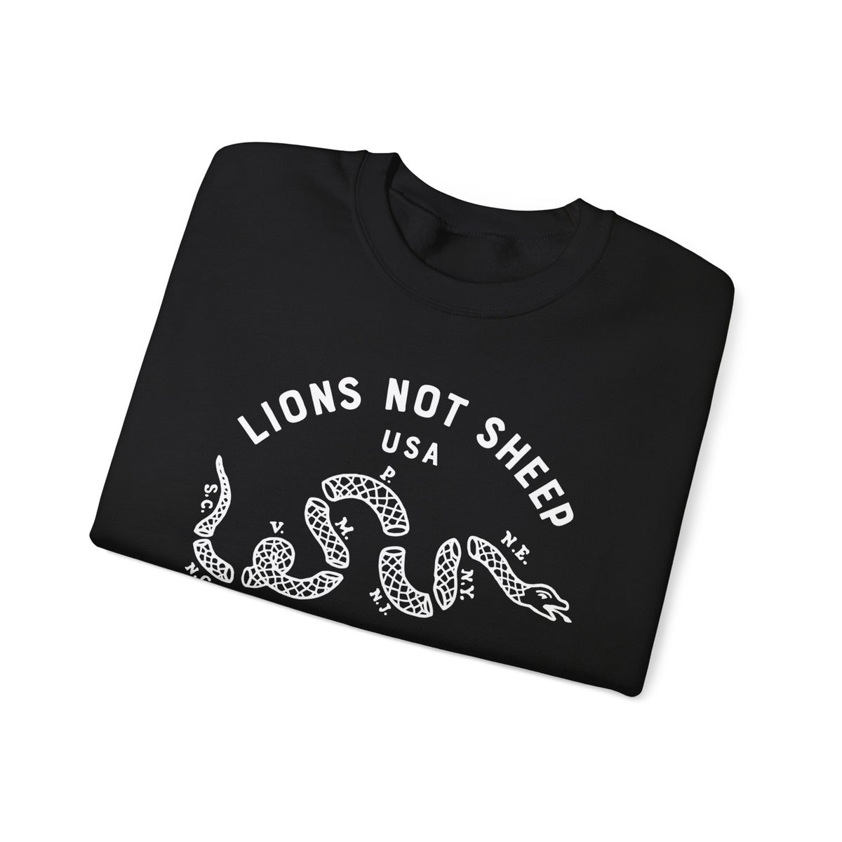 Lions Not Sheep "Vintage Snake" Unisex Crewneck Sweatshirt