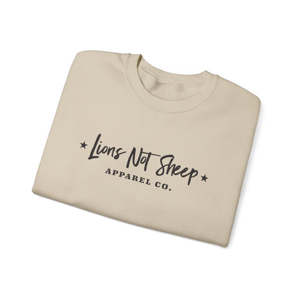 Lions Not Sheep "Apparel Co." Unisex Crewneck Sweatshirt