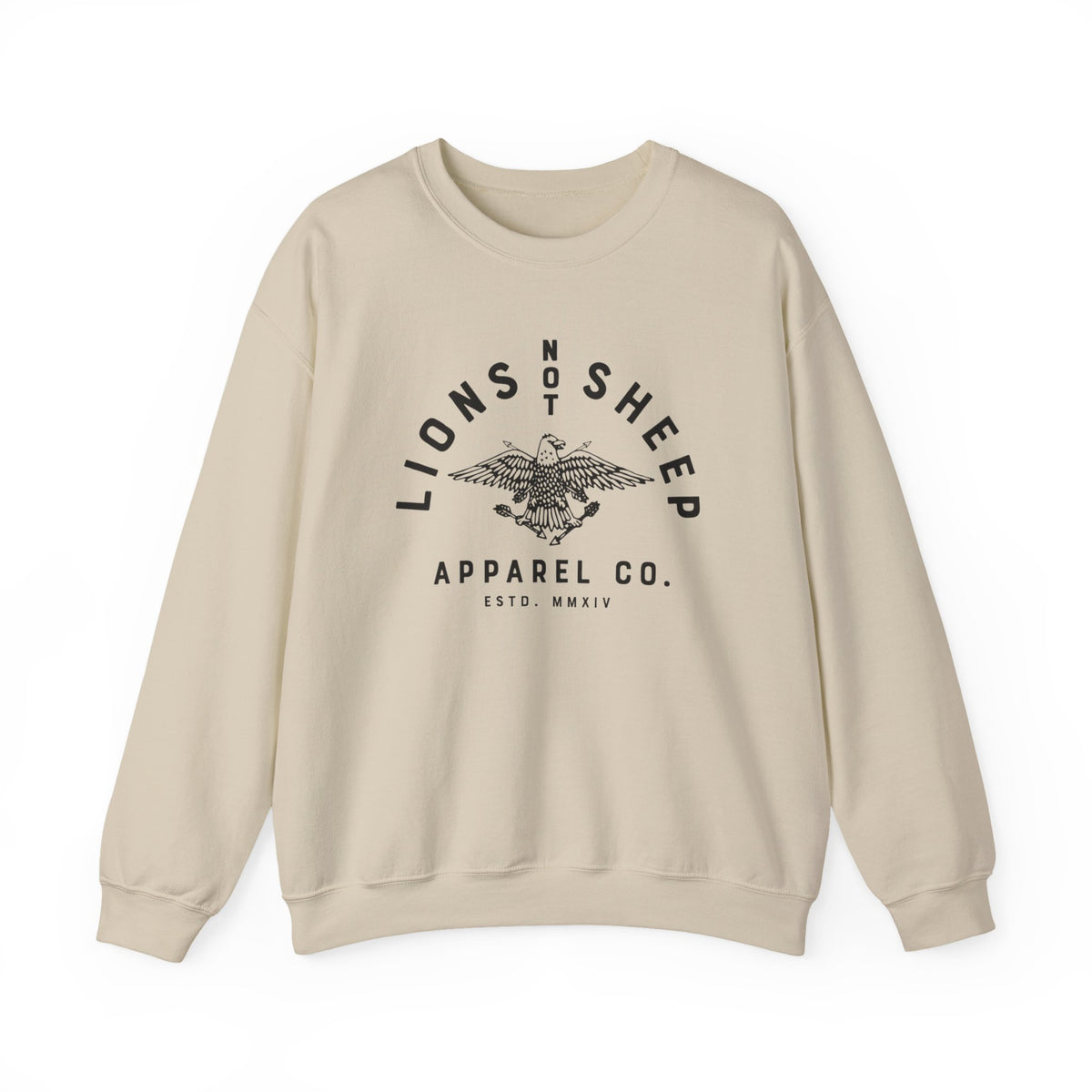 Lions Not Sheep "Vintage Eagle" Unisex Crewneck Sweatshirt