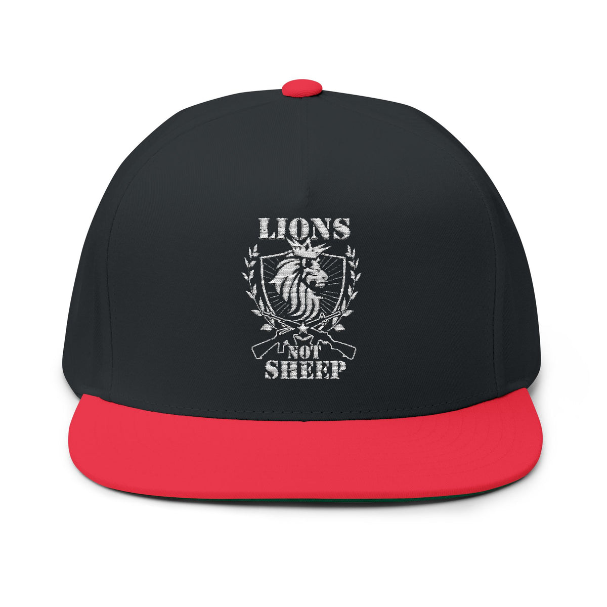 Lions Not Sheep &quot;Rifle&quot; Flat Bill Hat - Dark Version