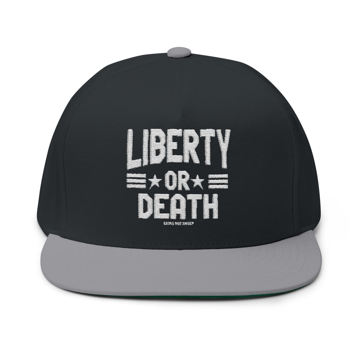 Lions Not Sheep &quot;Liberty or Death&quot; Flat Bill Hat - Dark Version