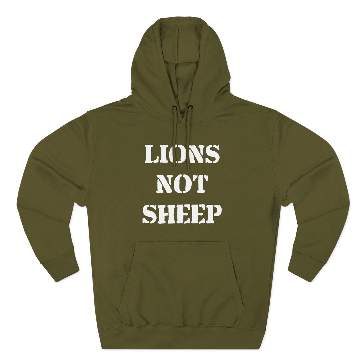 Lions Not Sheep &quot;OG&quot; Three-Panel Fleece Hoodie