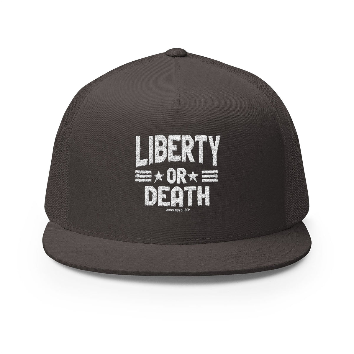 Lions Not Sheep &quot;Liberty or Death&quot; 5 Panel Trucker Hat - Dark Version