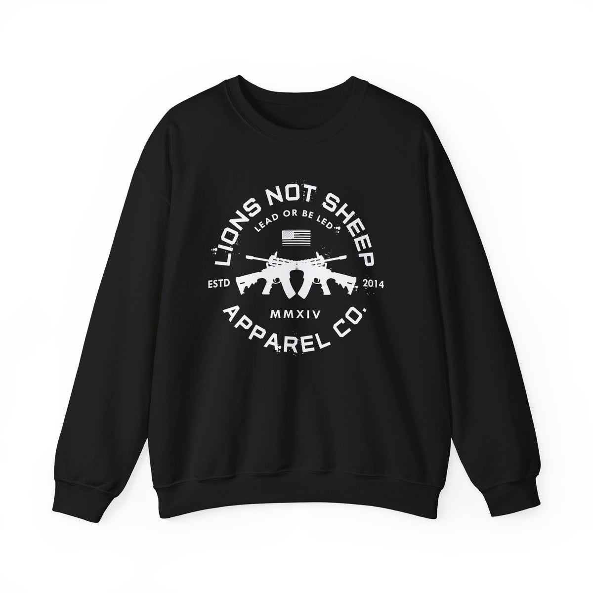 Lions Not Sheep "Cross Guns" Unisex Crewneck Sweatshirt