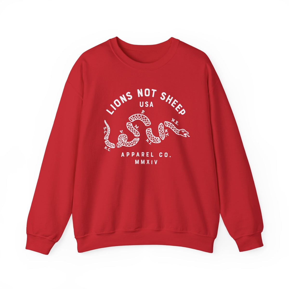 Lions Not Sheep "Vintage Snake" Unisex Crewneck Sweatshirt