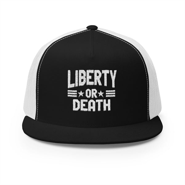 Lions Not Sheep "Liberty or Death" 5 Panel Trucker Hat - Dark Version Old
