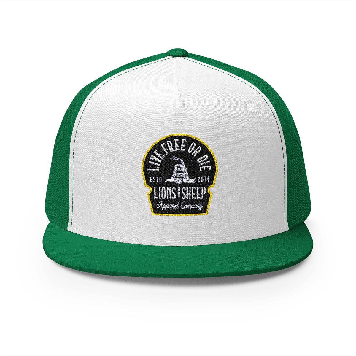 Lions Not Sheep &quot;Live Free or Die&quot; 5 Panel Trucker Hat