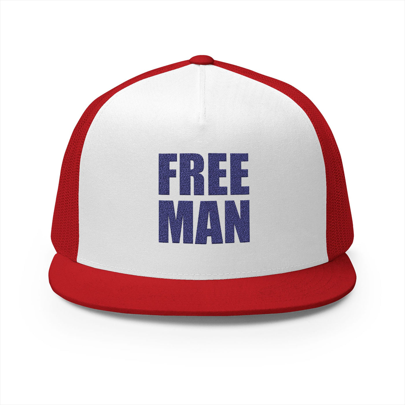 Lions Not Sheep "Free Man" 5 Panel Trucker Hat - Light Version Old