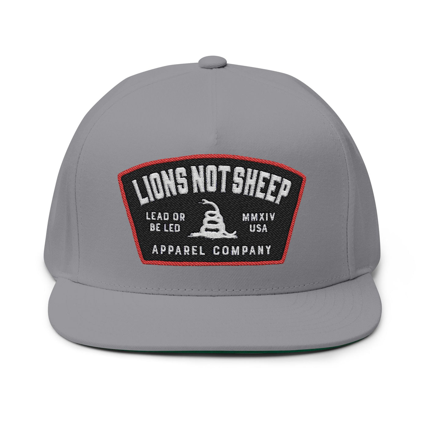 Lions Not Sheep "Lead From the Front" Flat Bill Hat Old