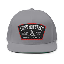 Lions Not Sheep "Lead From the Front" Flat Bill Hat Old