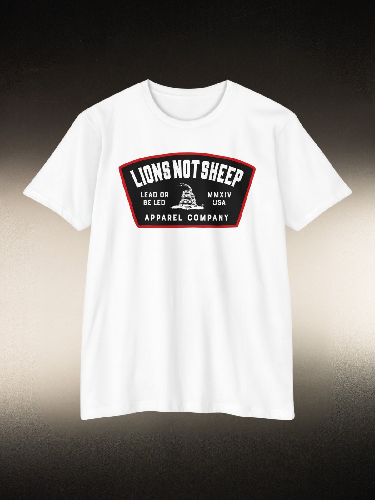 Lions Not Sheep &quot;Lead From the Front&quot; Tee - White
