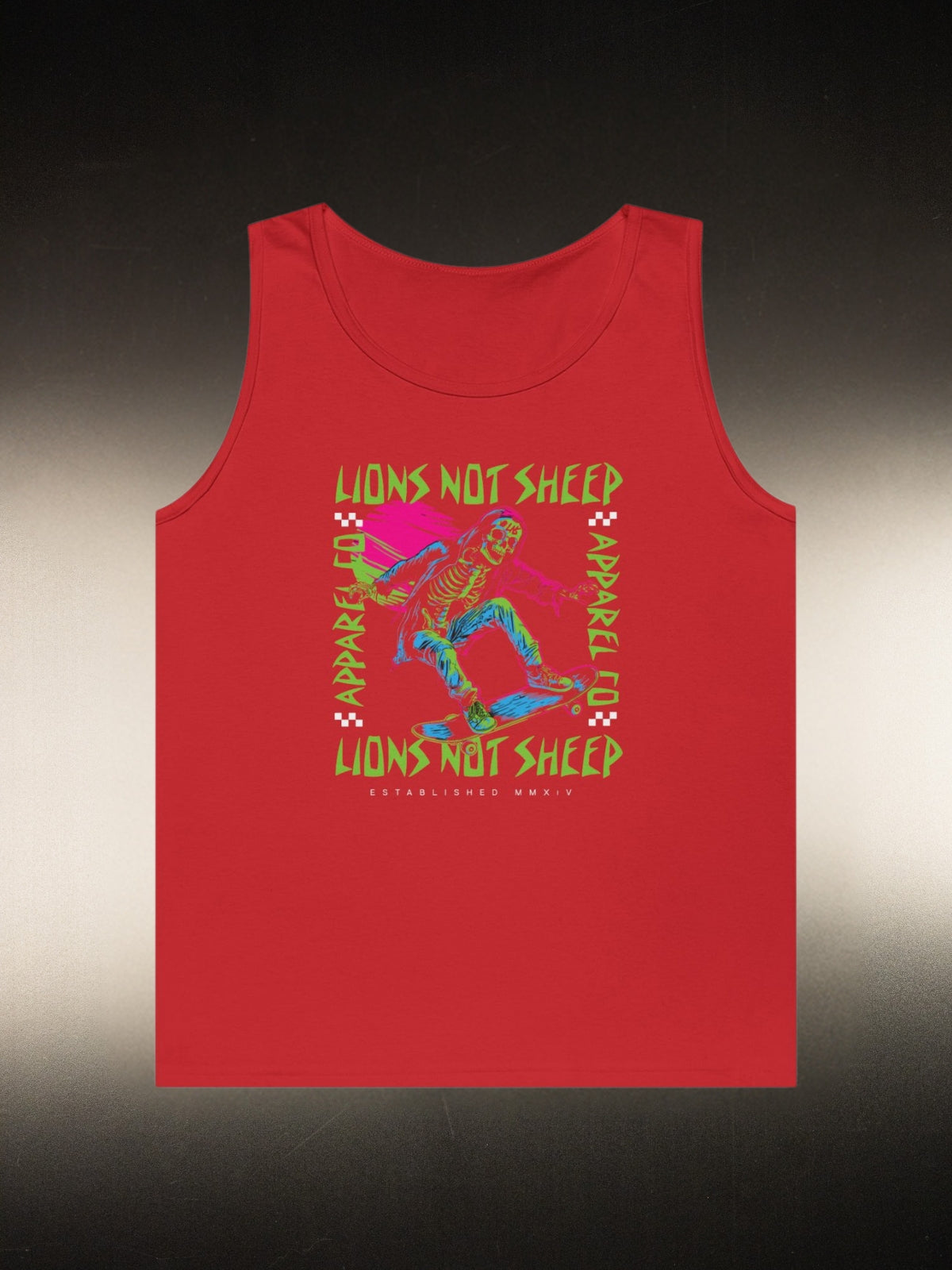Lions Not Sheep &quot;Skeleton Skate&quot; Tank