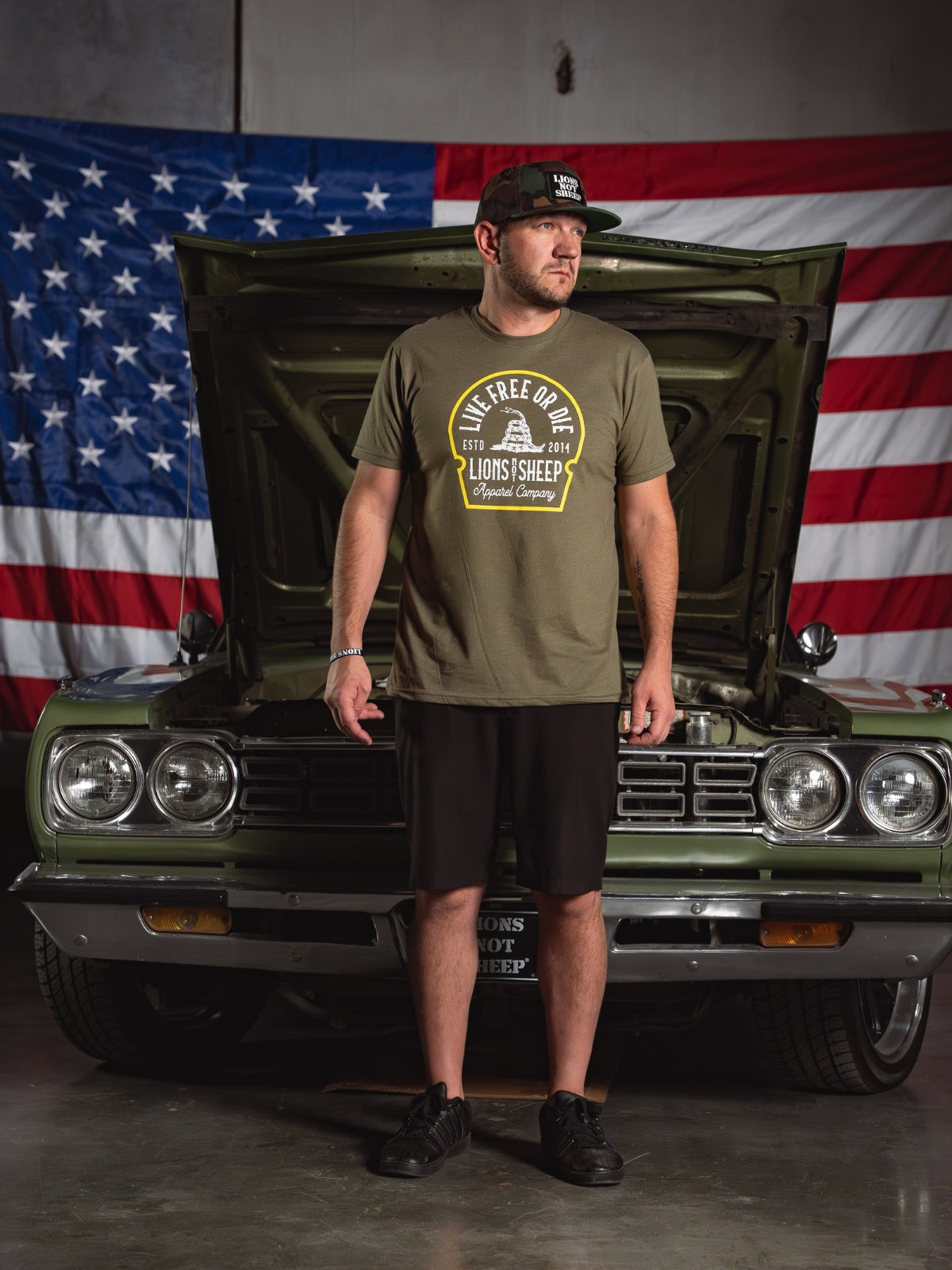 Lions Not Sheep &quot;Live Free or Die&quot; Tee