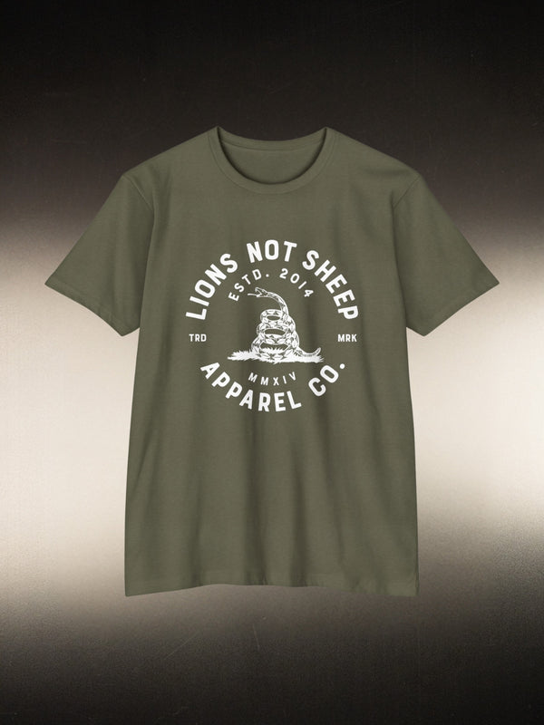 Lions Not Sheep "Don't Tread on Me" Tee