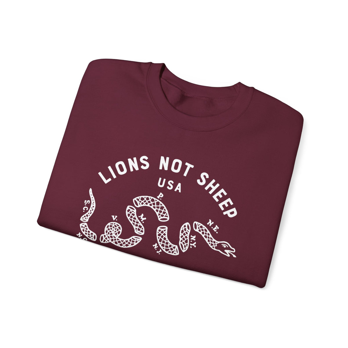 Lions Not Sheep "Vintage Snake" Unisex Crewneck Sweatshirt
