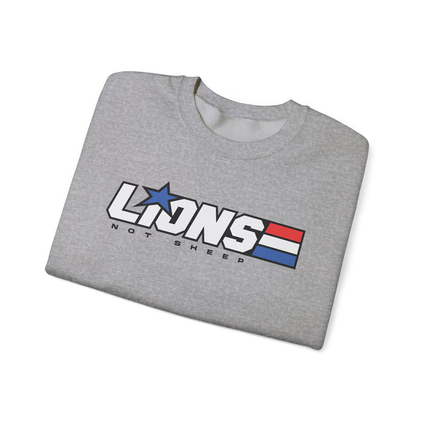 Lions Not Sheep "American Hero" Unisex Crewneck Sweatshirt