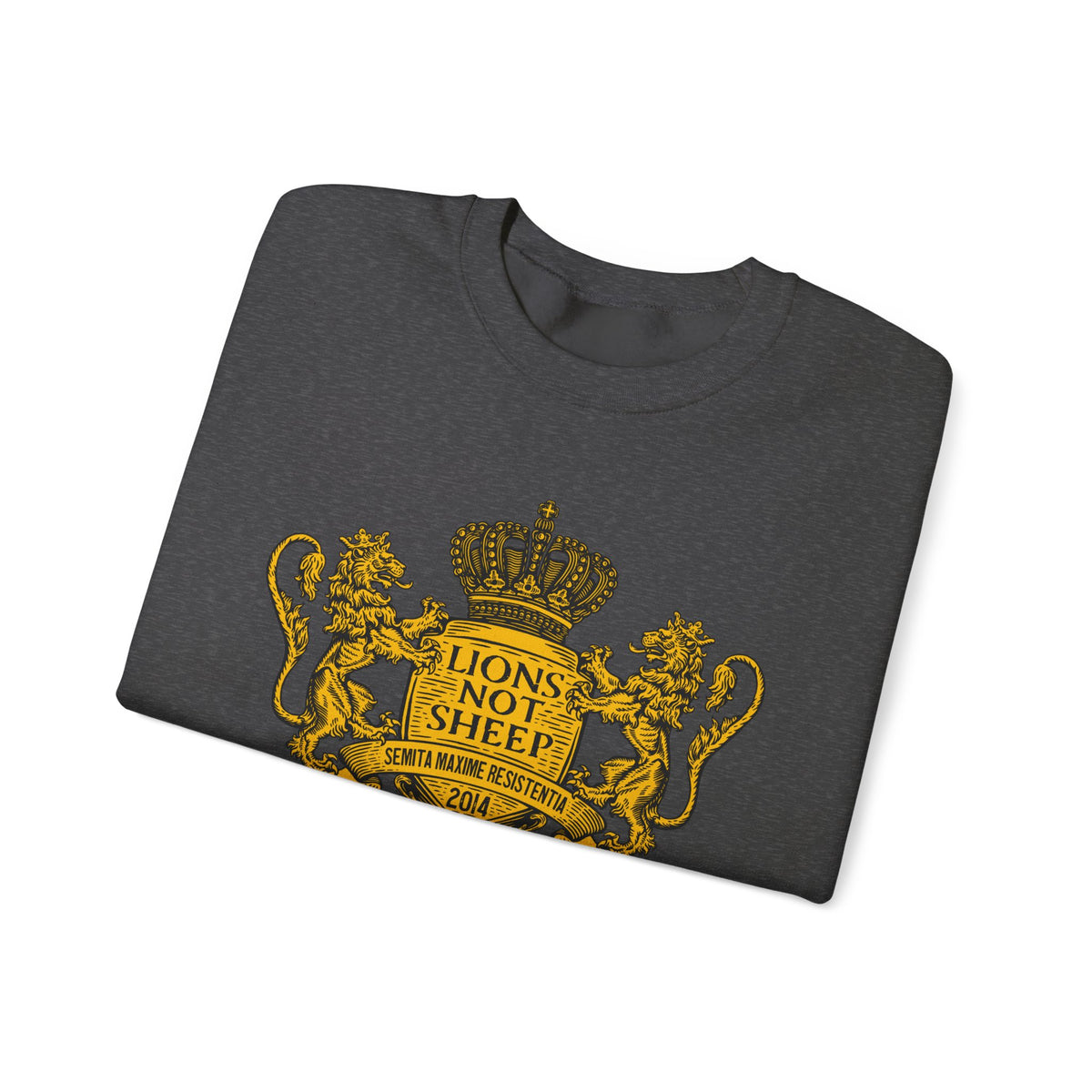 Lions Not Sheep "Coat of Arms" Unisex Crewneck Sweatshirt