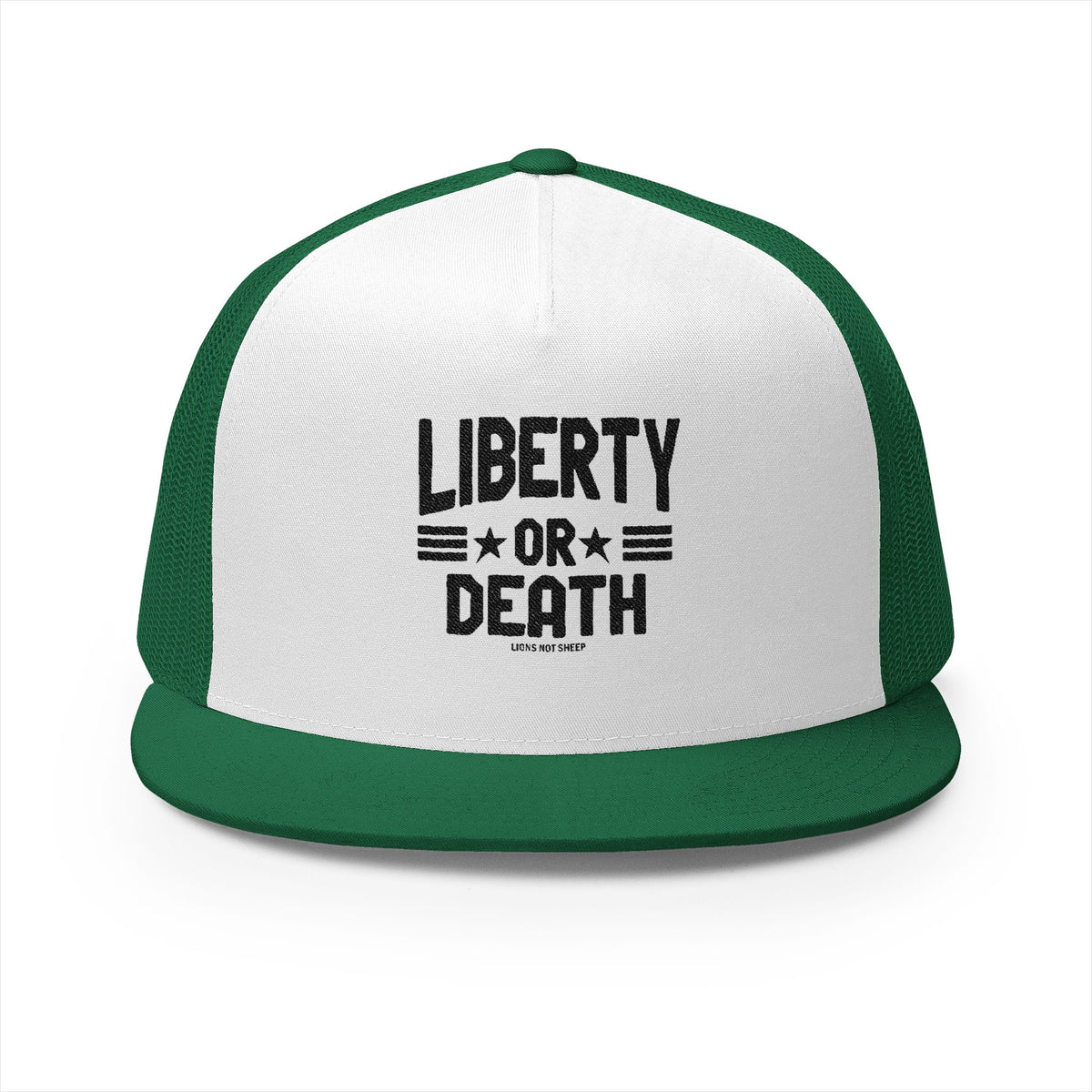 Lions Not Sheep &quot;Liberty or Death&quot; 5 Panel Trucker Hat - Light Version