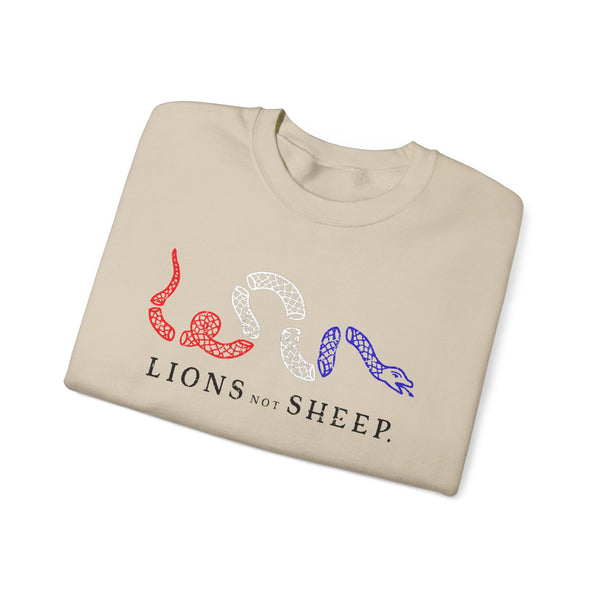 Lions Not Sheep "Join or Die" Unisex Crewneck Sweatshirt