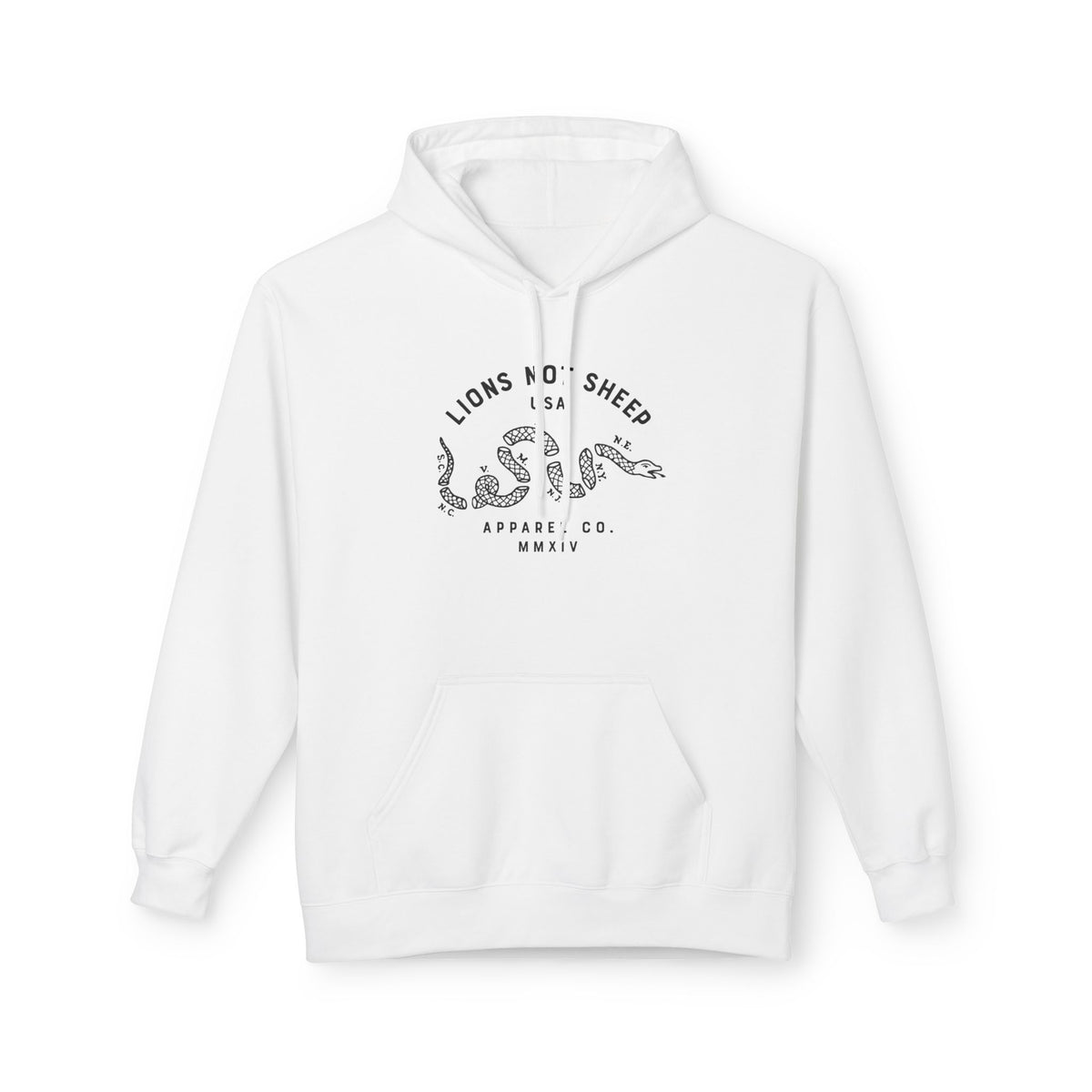 Lions Not Sheep "Vintage Snake" Softstyle Fleece Hoodie