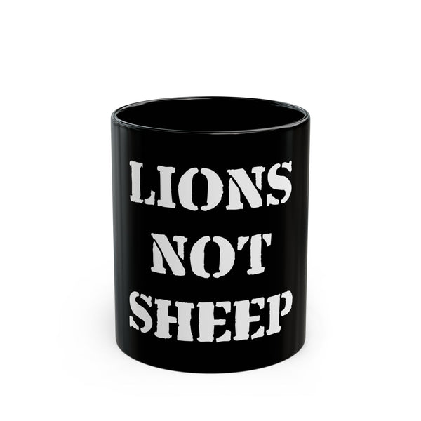 Lions Not Sheep 'OG' Black Mug