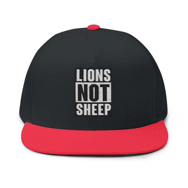 Lions Not Sheep "Straight Outta" Flat Bill Hat Old
