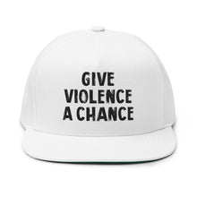 Lions Not Sheep "Give Violence A Chance" Flat Bill Hat - Light Version Old
