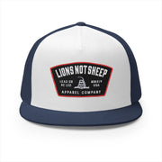 Lions Not Sheep "Lead From the Front" 5 Panel Trucker Hat