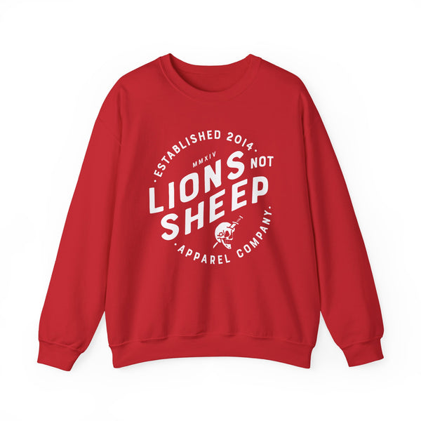 Lions Not Sheep "Vintage Skull" Unisex Crewneck Sweatshirt