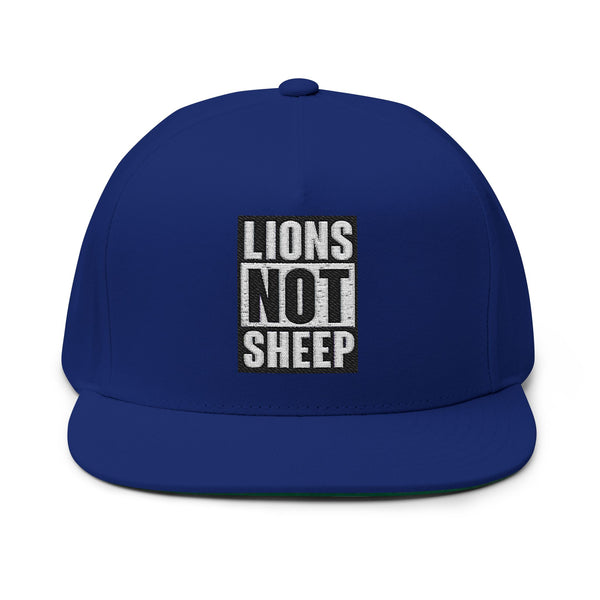 Lions Not Sheep "Straight Outta" Flat Bill Hat Old
