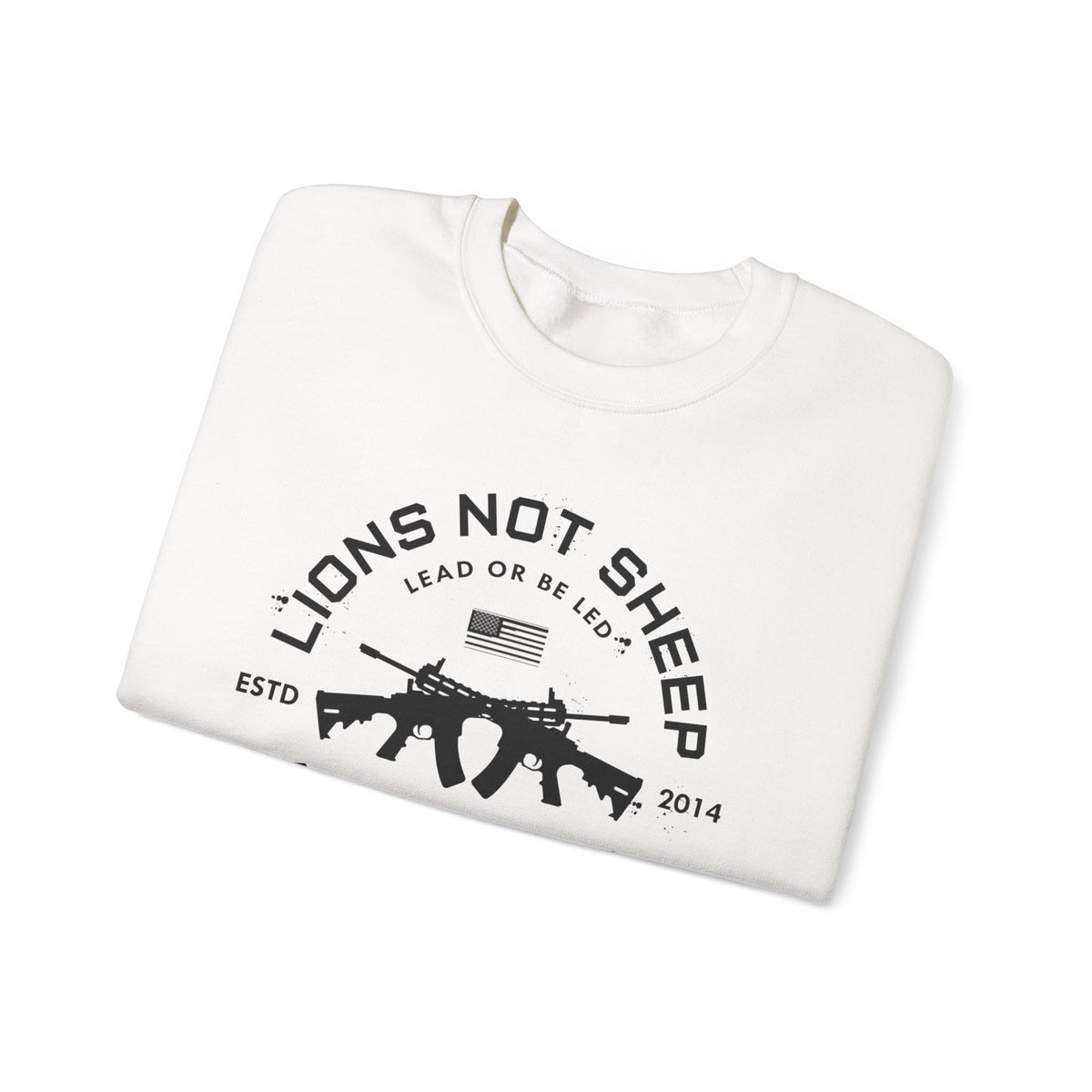 Lions Not Sheep "Cross Guns" Unisex Crewneck Sweatshirt